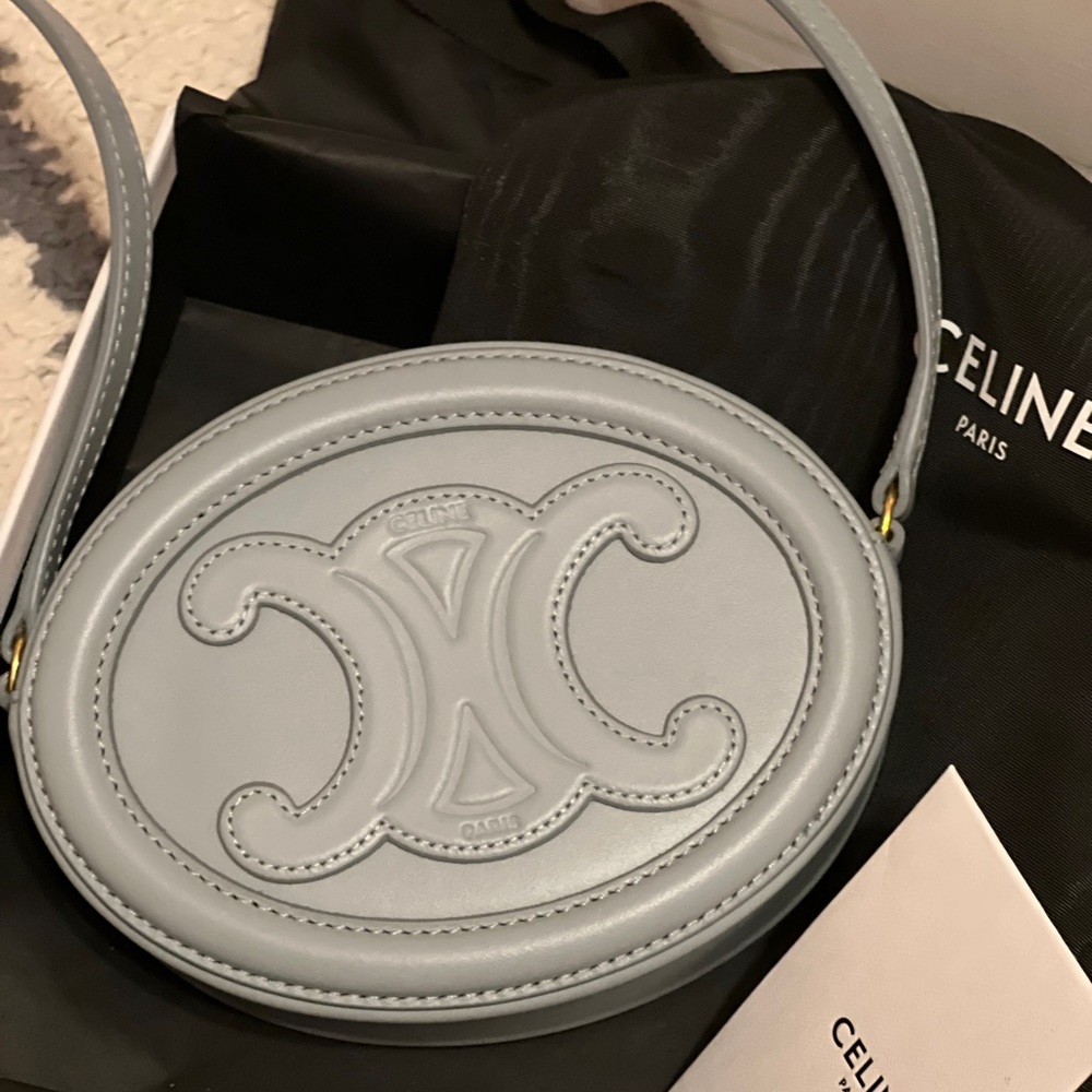 Celine small ice blue crossbody bag